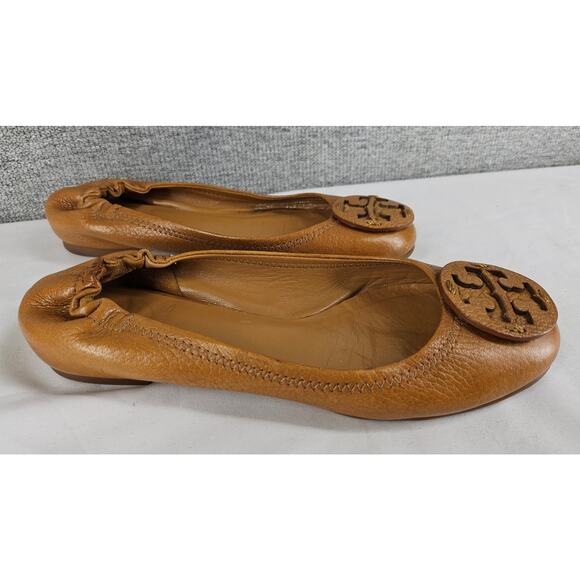 Tory Burch Tan Leather Flats - Picture 3 of 12